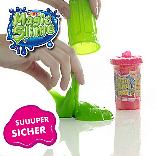 CRAZE Magic Slime Fireman Sam Mucca Magica Festa in 85g Dose NEON - 16138 - Ilgrandebazar
