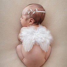 Carica l&#39;immagine nel visualizzatore di Gallery, Hifot neonata fotografia prop, ali angelo bambin con Fascia per capelli set,...