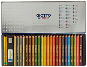 Giotto 237500 - Supermina Scatola di Metallo da 50 Pezzi, multicolore &...