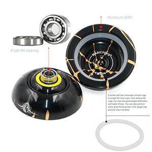 Originale yo-yo magico N11 lega di alluminio professionali palle Oro Nero