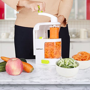 Sedhoom spiralizzatore/Affettatrice di verdure verticale con 4 lame per... - Ilgrandebazar
