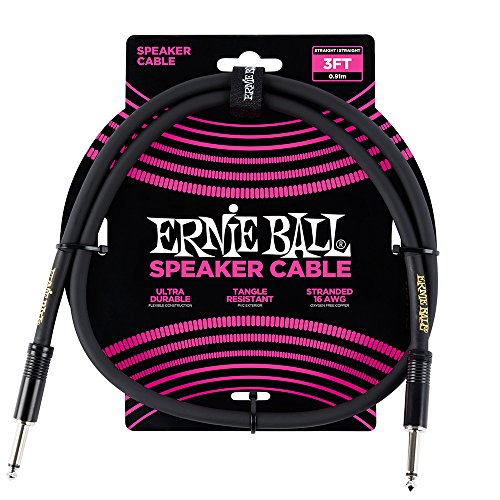 Câble d'enceinte droit/droit Ernie Ball 3 ' 3 ft - Ilgrandebazar