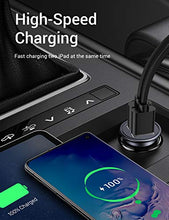 Carica l'immagine nel visualizzatore di Gallery, Caricabatteria auto USB, 4.8A Caricatore adattatore universale Nero