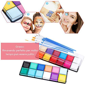Lictin Truccabimbi Kit,Face Paint,Kit per La Pittura del Viso 4g - Ilgrandebazar