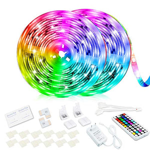 Strisce led, Super Bright RGB 10Meter 24V cambia colore 10M, Non Impermeabile