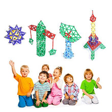 Carica l&#39;immagine nel visualizzatore di Gallery, Veatree 206 Pezzi Puzzle Blocchi magnetici Giocattoli, 10colors-206pcs