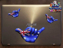 Carica l&#39;immagine nel visualizzatore di Gallery, Piccola bandiera AUSTRALIA HANG LOOSE decalcomanie adesivi per auto... - Ilgrandebazar