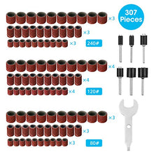 Carica l&#39;immagine nel visualizzatore di Gallery, 307Pcs Levigatura Cilindri Abrasiv，GOCHANGE 300Nastro abrasivo Sleeves+6Drum... - Ilgrandebazar