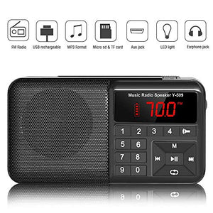 Radio Tascabile FM Portatile Digitale con Altoparlante Y-01