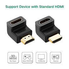 Carica l'immagine nel visualizzatore di Gallery, UGREEN Adattatore HDMI Maschio a Femmina ad Angolo Retto Alta Velocita’,...