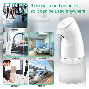 ANVASK Spruzzatore Automatico Alcool Disinfettante, Touchless Bianco
