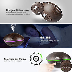 Diffusore Oli Essenziali Infinitoo 500ml Aromi Ultrasuoni... - Ilgrandebazar
