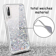 Carica l&#39;immagine nel visualizzatore di Gallery, wlooo Cover per Samsung Galaxy A50, Glitter Argento