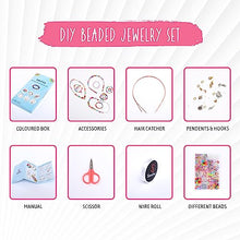 Carica l'immagine nel visualizzatore di Gallery, Sandno Perline Per Braccialetti Kit Perline Per Braccialetti Fai Da Te Bambina perline 10mm 600 Pz-Crea Braccialetti e Collane con Perline colorate-Gioielli creativi per bambini
