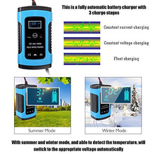 Carica l'immagine nel visualizzatore di Gallery, KKmoon Caricabatteria Auto, 12V 6A Caricabatterie intelligente per Blu