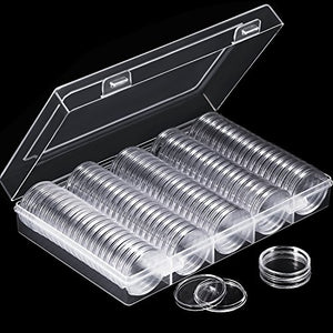 Hicarer Capsule di Monete Rotondo Plastica Contenitori per con... - Ilgrandebazar