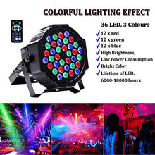 Carica l&#39;immagine nel visualizzatore di Gallery, Par LED,UKing 36x1W DMX512 RGB LED Luci Palco con Suono Attivato e... - Ilgrandebazar
