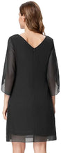 Carica l'immagine nel visualizzatore di Gallery, GRACE KARIN Abito Donna Estivo Vestito Chiffon Manica Corta Estiva Top Casual in Chiffon Girocollo