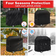 Carica l'immagine nel visualizzatore di Gallery, SPGOOD Copertura Barbecue Da Esterno, Resistente Alle Intemperie, 420D, in Tessuto Oxford, Impermeabile, Antipolvere, Copertura per Barbecue, Copertura Universale [147 x 61 x 122 cm)
