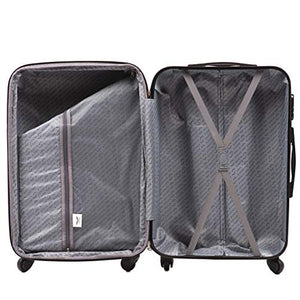 WINGS LUGGAGE Carrello Spazioso - Valigia Leggera Per S 55x38x22, Champagne