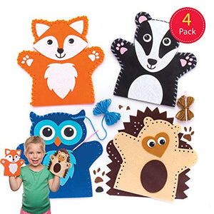Baker Ross Kit per realizzare marionette da mano a forma di animali del... - Ilgrandebazar