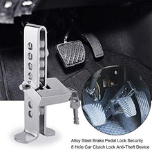 Carica l'immagine nel visualizzatore di Gallery, Antifurto Auto in Acciaio Inox 8 Fori Frizione Freno Protezione di Sicurezza... - Ilgrandebazar