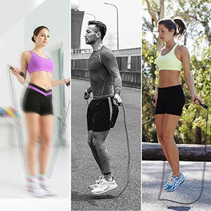 TechRise Corda per Saltare, Saltare Regolabile Speed Skipping Rope...