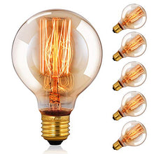 Carica l&#39;immagine nel visualizzatore di Gallery, CMYK Vintage Grande lampadina Globo con gabbia di luce filamento 6-er Pack