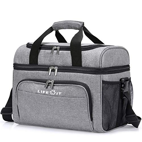 Lifewit 23 Litri Borsa Termica Porta Pranzo della Spesa 23L, Grigio