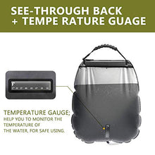 Carica l'immagine nel visualizzatore di Gallery, SANBLOGAN Borsa per Doccia Solare,Doccia Solare Campeggio,20L Tarnung