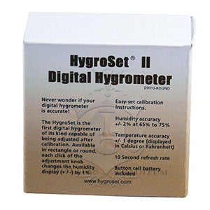 Quality Importers Hygroset II Round Digital Hygrometer for Humidors - Ilgrandebazar