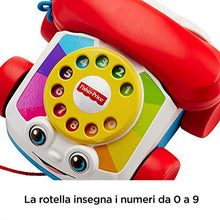 Carica l&#39;immagine nel visualizzatore di Gallery, Fisher Price- Telefono Parlante Trascinabile, Giocattolo per Multicolore