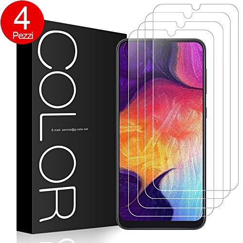 G-Color Pellicola Vetro Galaxy A50 2019, [4 Pezzi] Temperato... - Ilgrandebazar