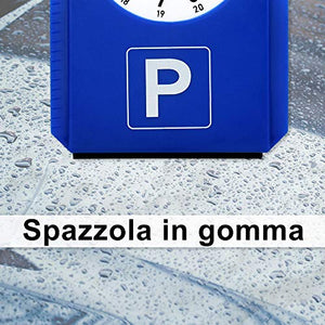 6 in 1 Parchimetro Disco Orario Auto 24 Ore Raschiaghiaccio Spazzola di...