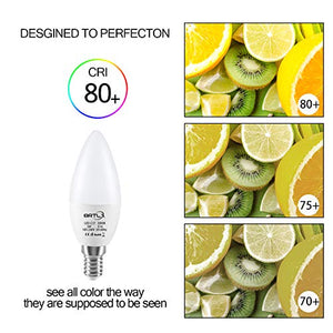BRTLX Lampadina LED E14 a Candela, 7W equivalenti a 7W, Bianca Calda(3000k) - Ilgrandebazar