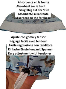Cappello sala operatoria Squali capelli corti Chirurgo Dentista Vet Cook... - Ilgrandebazar