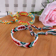 Carica l'immagine nel visualizzatore di Gallery, 12pz Braccialetti Tessuti Amicizia Assortito Colorato Fatti a Mano Polso... - Ilgrandebazar