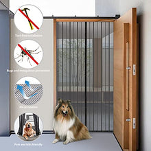 Carica l'immagine nel visualizzatore di Gallery, Sekey 140x230 cm Zanzariera Magnetica per Porta, anti Insetti, per Legno, Ferro, Porte in Alluminio, Facile da Installare, Non è Necessario Praticare Fori, Apertura e Chiusura Silenziosa, Nero