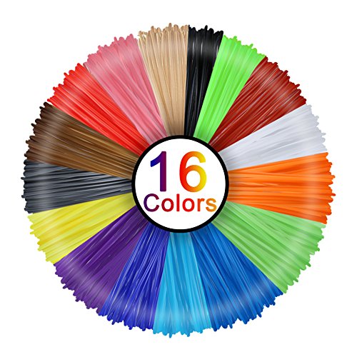 3D Penna Filamento Ricarica PLA 16 Colori, Rusee 1.75mm Fliament Set per... - Ilgrandebazar