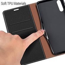 Carica l&#39;immagine nel visualizzatore di Gallery, COODIO Custodia per Samsung Galaxy A50, in Pelle Nero - Ilgrandebazar