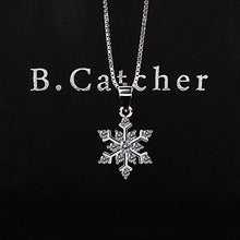 Carica l&#39;immagine nel visualizzatore di Gallery, B.Catcher collana in argento con pendente zircone a forma di fiocco di... - Ilgrandebazar