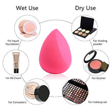 Carica l&#39;immagine nel visualizzatore di Gallery, BEAKEY 4+1 Pezzi Spugnette per Fondotinta, 4+1: spugne con pennello fard.