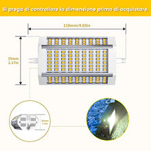 Carica l&#39;immagine nel visualizzatore di Gallery, Bonlux 30W Lampadine R7S 118mm LED Dimmerabile, Equivalente 300W Lampadina alogena incandescente，doppio attacco lampadina r7s j118 per luci paesaggistiche (Bianco freddo 6000K, confezione da 1)