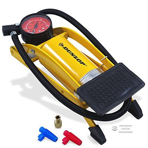 Dunlop - pompa a pedale, ad aria, da bicicletta e auto, a... - Ilgrandebazar