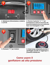 Carica l&#39;immagine nel visualizzatore di Gallery, oasser Compressore Portatile per Auto Aria Mini Pompa Multifunzione P3 12V... - Ilgrandebazar