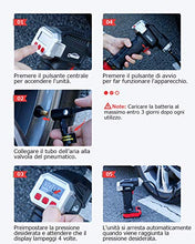 Carica l&#39;immagine nel visualizzatore di Gallery, oasser Compressore Portatile per Auto Mini Pompa Aria Gonfiatore Cordless... - Ilgrandebazar