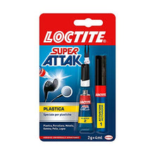 Carica l&#39;immagine nel visualizzatore di Gallery, Loctite Super Attak Plastica, colla per plastica istantanea in... - Ilgrandebazar