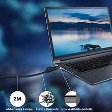 Carica l'immagine nel visualizzatore di Gallery, Weton Cavo MHL con Micro USB e Type C, 2 in 1 Adattatore a HDMI 1080P 2M con...
