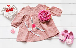 Clip Ciuccio per Dentizione, Confezione da 2 Design Ragazze, Porta... - Ilgrandebazar