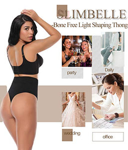 SLIMBELLE Tanga Guaina Mutande Contenitive Perizomi S(IT 32), Nero - Ilgrandebazar
